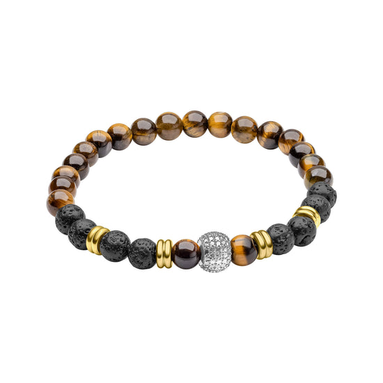 Fred Bennett Smaller Fit Lava Bead Bracelet | QHAUK - QHA UK