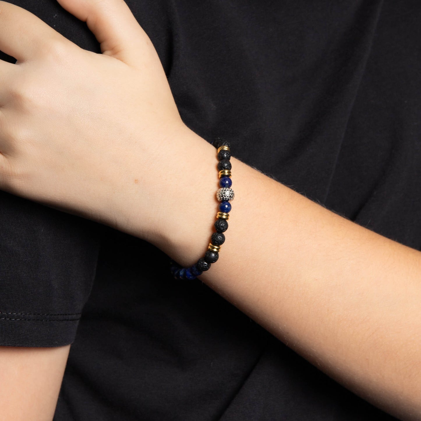 Fred Bennett Smaller Fit Lava Bead Bracelet | QHAUK - QHA UK