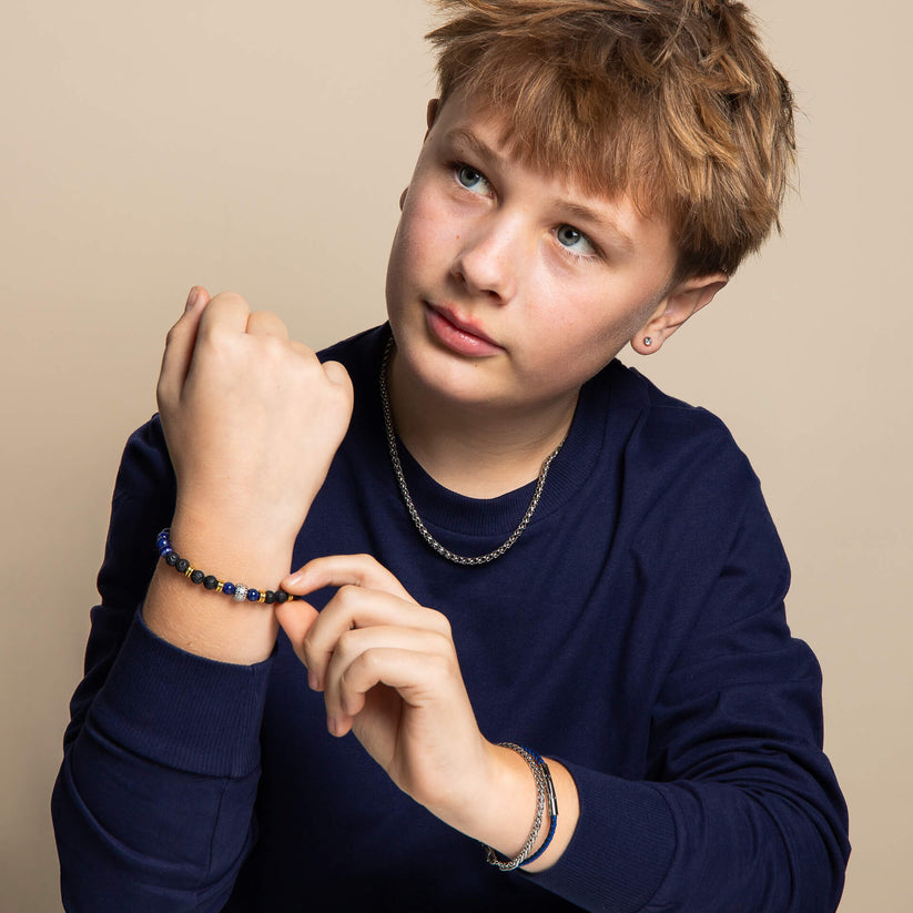 Fred Bennett Smaller Fit Lava Bead Bracelet | QHAUK - QHA UK
