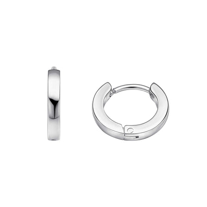 Fred Bennett Smaller Fit Stainless Steel Hoop Earrings | QHAUK - QHA UK