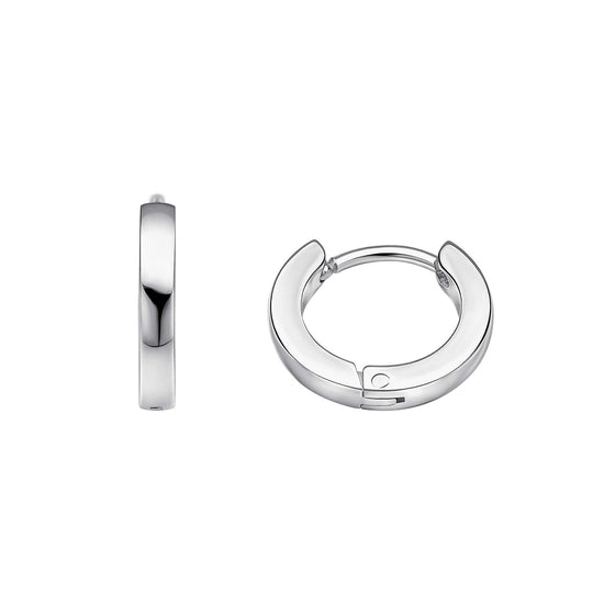 Fred Bennett Smaller Fit Stainless Steel Hoop Earrings | QHAUK - QHA UK