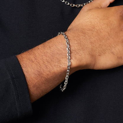 Fred Bennett Stainless Steel Cable Link Bracelet | QHAUK - QHA UK