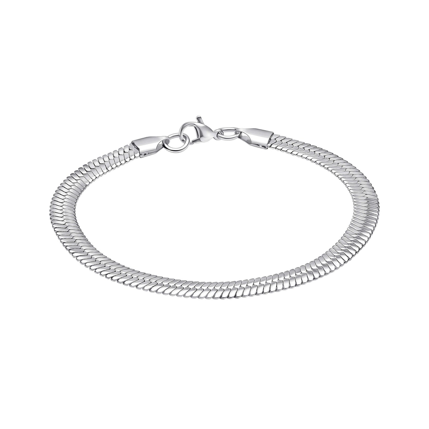 Fred Bennett Stainless Steel Herringbone Chain Bracelet | QHAUK - QHA UK