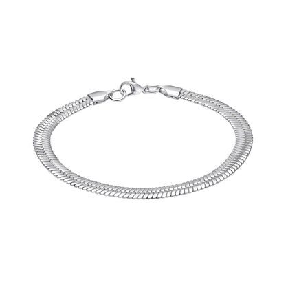 Fred Bennett Stainless Steel Herringbone Chain Bracelet | QHAUK - QHA UK