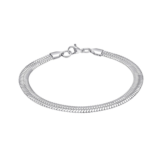 Fred Bennett Stainless Steel Herringbone Chain Bracelet | QHAUK - QHA UK