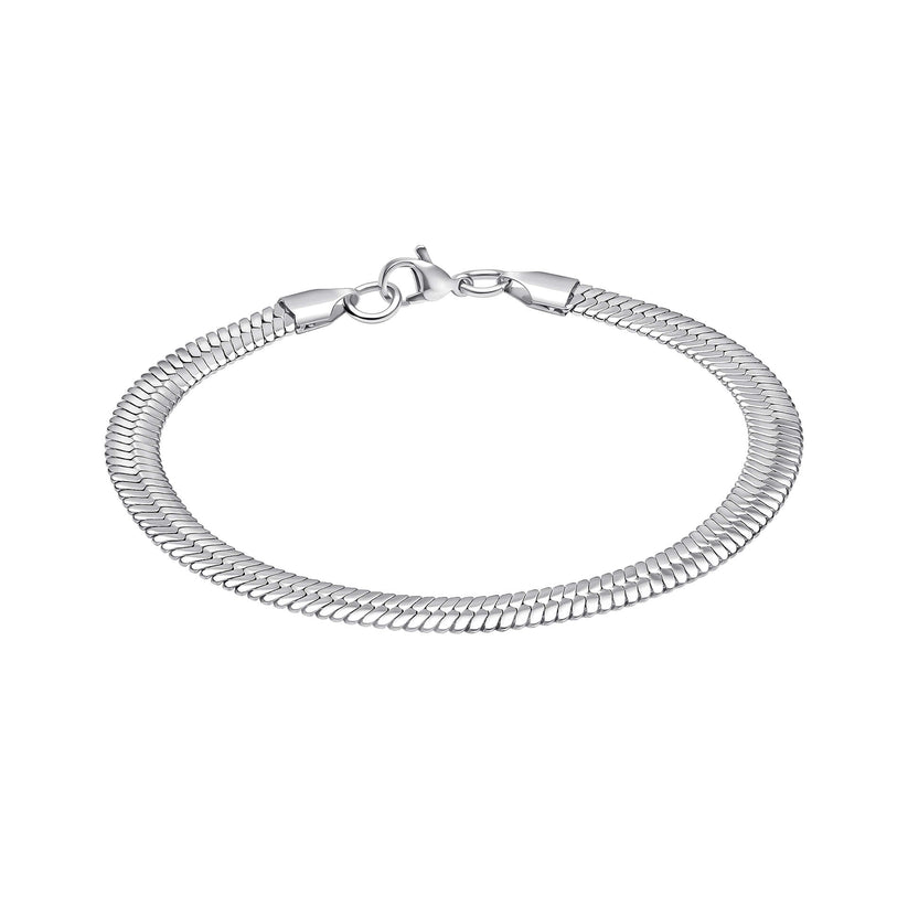 Fred Bennett Stainless Steel Herringbone Chain Bracelet | QHAUK - QHA UK
