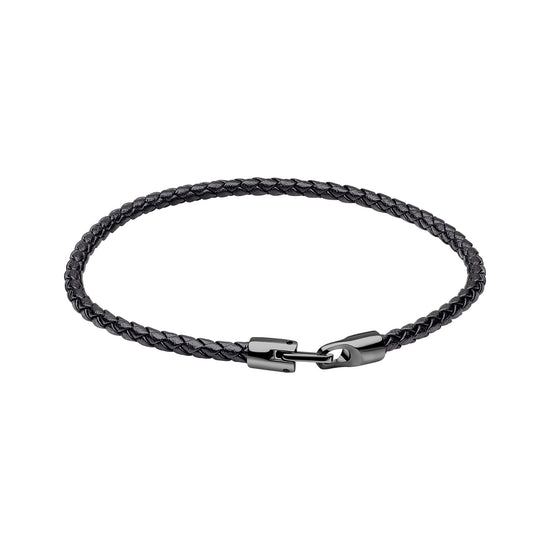 Fred Bennett Ultra-Thin Braided Leather Bracelet | QHAUK - QHA UK