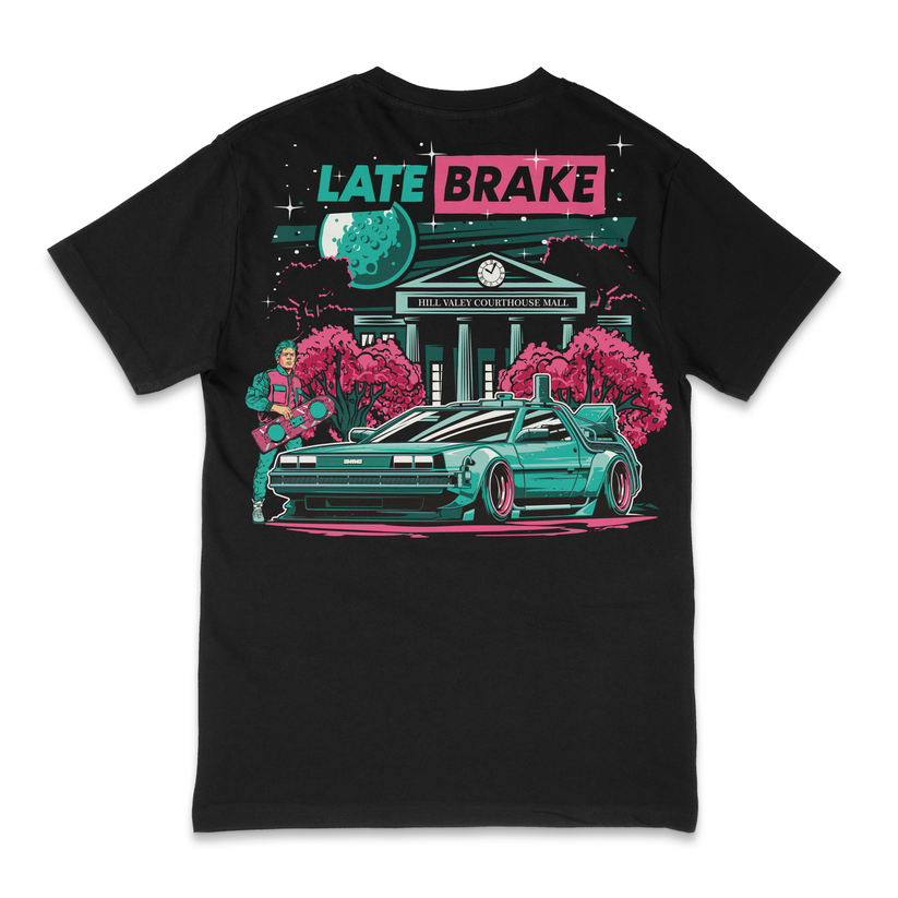 Late Brake Future T-Shirt Cotton Car Enthusiast Tee 180gsm | Late - QHA UK