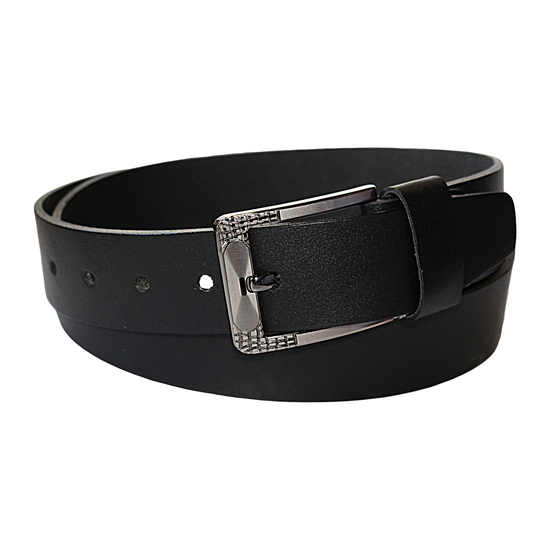 QHA Mens 38mm Real Cowhide Leather Belt with Pin Buckle G03 - QHA UK