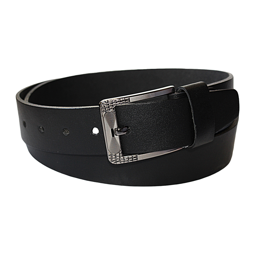 QHA Mens 38mm Real Cowhide Leather Belt with Pin Buckle G03 - QHA UK