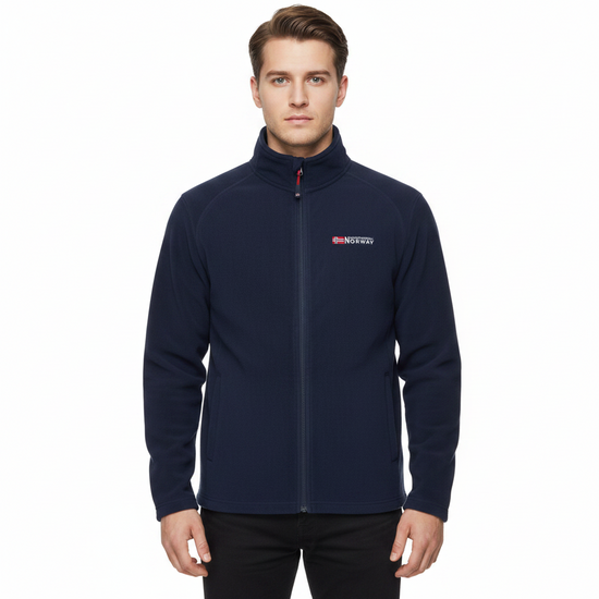 Geographical Norway Mens Fleece Jacket Full Zip Lightweight Warm Coat - QHA UK