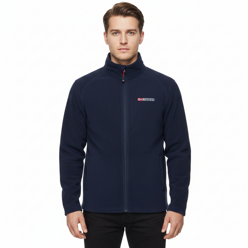 Geographical Norway Mens Fleece Jacket Full Zip Lightweight Warm Coat - QHA UK