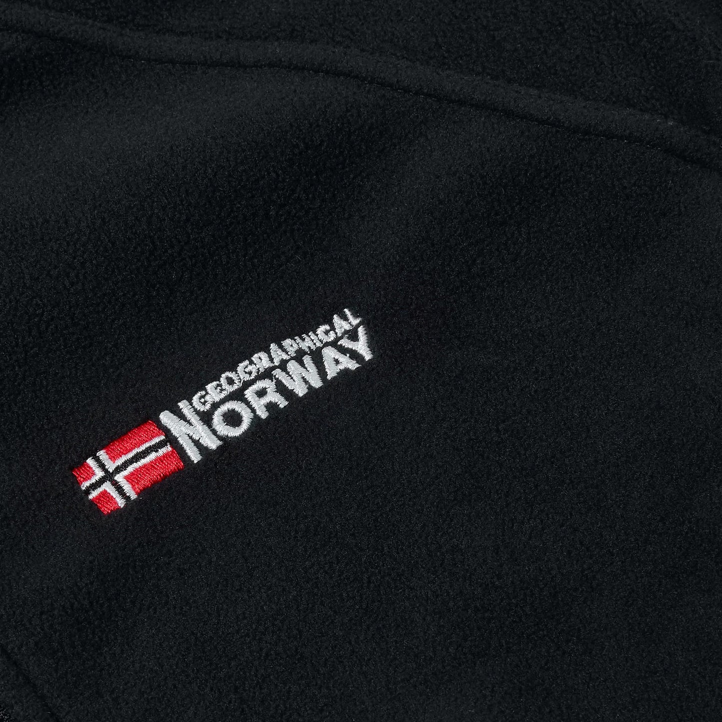 Geographical Norway Mens Fleece Jacket Full Zip Lightweight Warm Coat - Zip Detail - QHA UK