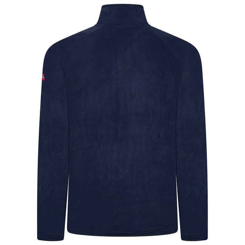 Geographical Norway Mens Fleece Jacket Full Zip Lightweight Warm Coat - Zip Detail - QHA UK