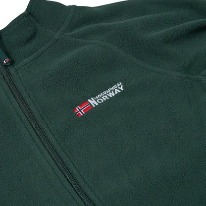 Geographical Norway Mens Fleece Jacket Full Zip Lightweight Warm Coat - Zip Detail - QHA UK