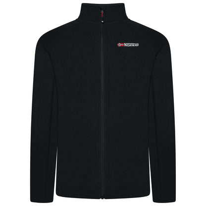 Geographical Norway Mens Fleece Jacket Full Zip Lightweight Warm Coat - Zip Detail - QHA UK