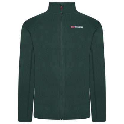 Geographical Norway Mens Fleece Jacket Full Zip Lightweight Warm Coat - Zip Detail - QHA UK