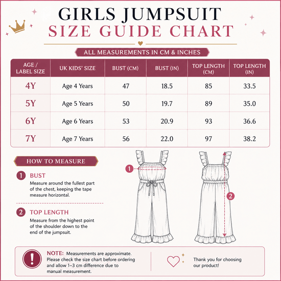Girls' Pink Lily Print Wide-Leg Jumpsuit | Suspender Ages 4-7 Years - Pattern Detail - QHA UK
