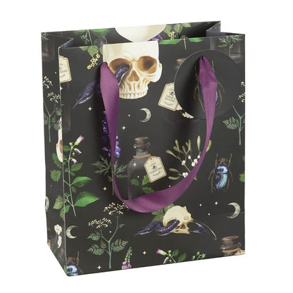 Gothic Gifts Gift Bag 23cm Venom and Vines Print - QHA UK
