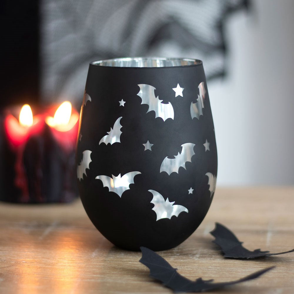 Gothic Gifts Wine Glass Bat Stemless - QHA UK