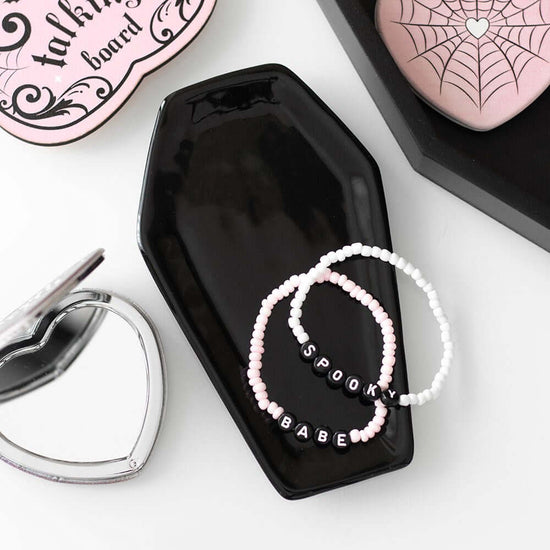 Gothic Gifts Trinket Tray Black Coffin - QHA UK