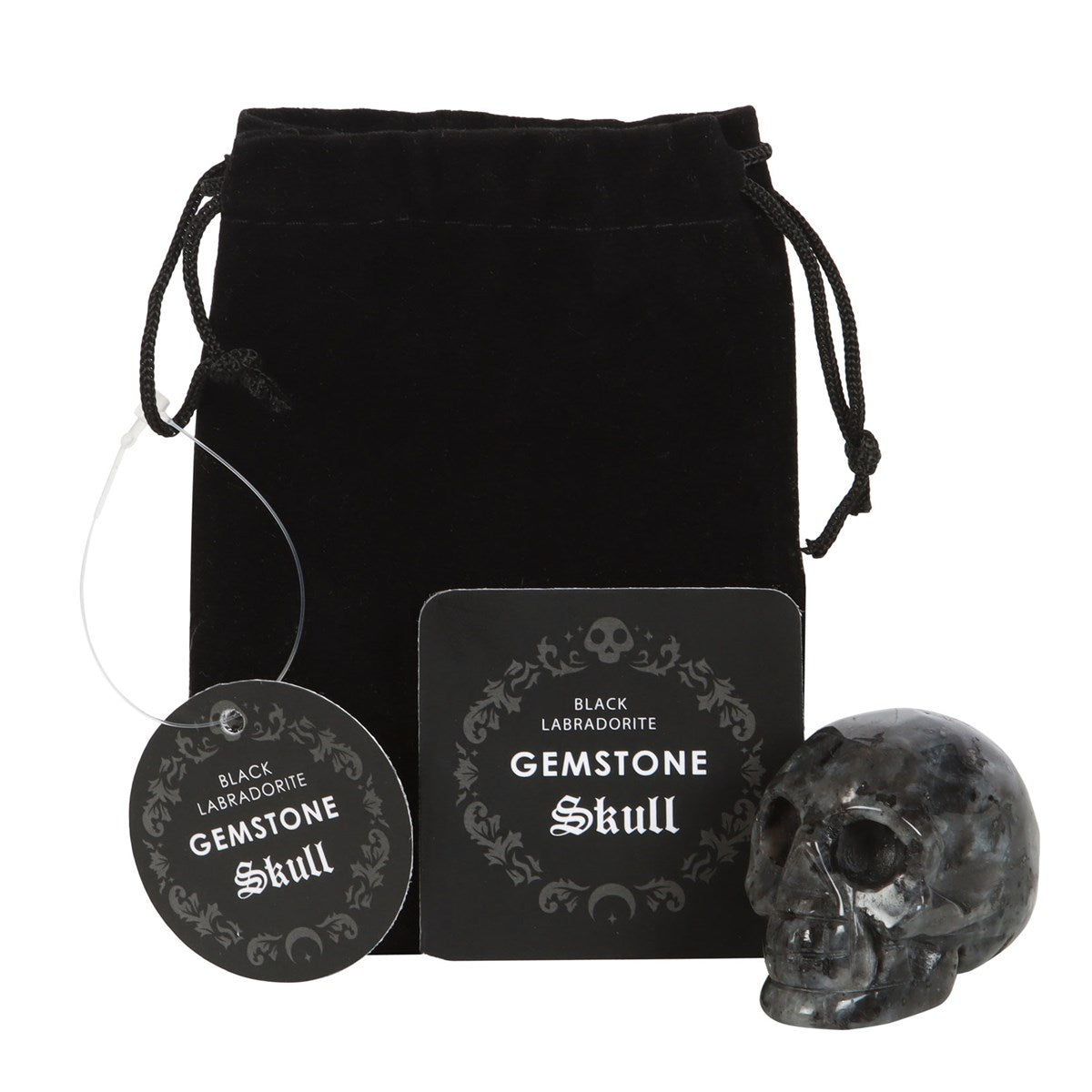 Gothic Gifts Crystal Skull Black Labradorite - QHA UK