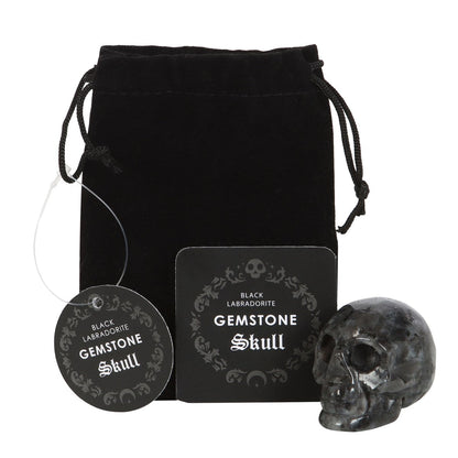 Gothic Gifts Crystal Skull Black Labradorite - QHA UK