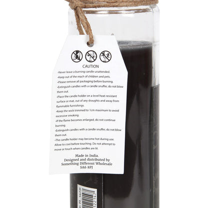Gothic Gifts Tube Candle Black Opium 'protection' Spell - QHA UK