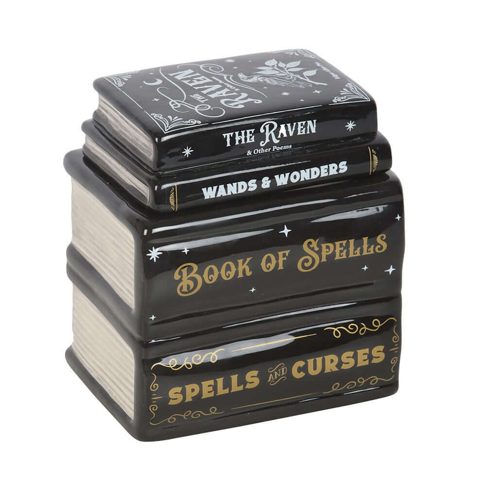 Gothic Gifts Oil Burner Book of Spells and Wax Warmer - QHA UK