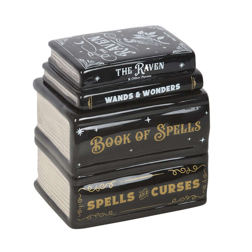 Gothic Gifts Oil Burner Book of Spells and Wax Warmer - QHA UK