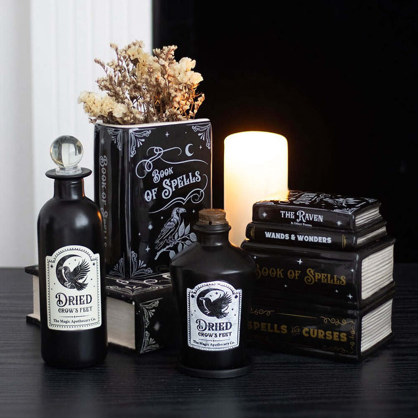 Gothic Gifts Oil Burner Book of Spells and Wax Warmer - QHA UK
