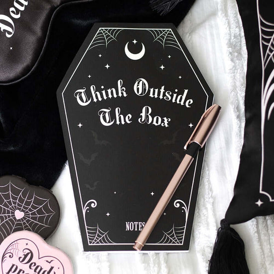 Gothic Gifts Notebook Coffin Shaped - QHA UK
