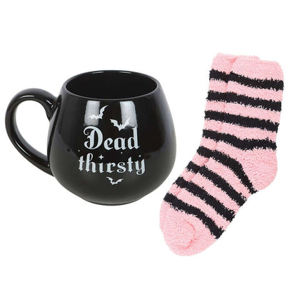 Gothic Gifts Mug and Socks Set Dead Thirsty - QHA UK