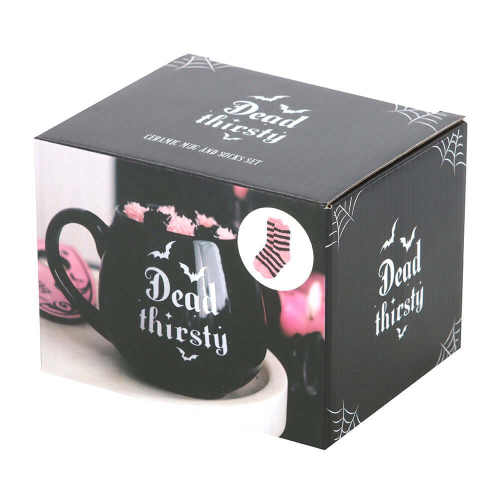 Gothic Gifts Mug and Socks Set Dead Thirsty - QHA UK