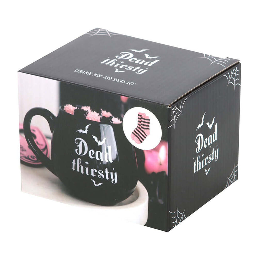Gothic Gifts Mug and Socks Set Dead Thirsty - QHA UK