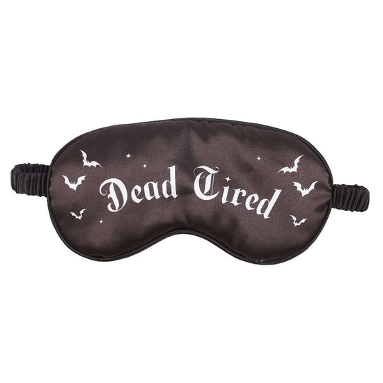 Gothic Gifts Sleep Mask Dead Tired Satin - QHA UK