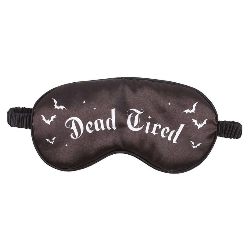 Gothic Gifts Sleep Mask Dead Tired Satin - QHA UK