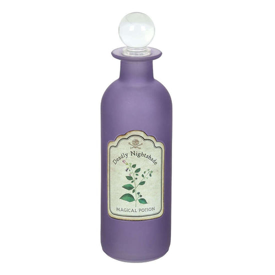 Gothic Gifts Potion Bottle Deadly Nightshade Decorative Glass - QHA UK