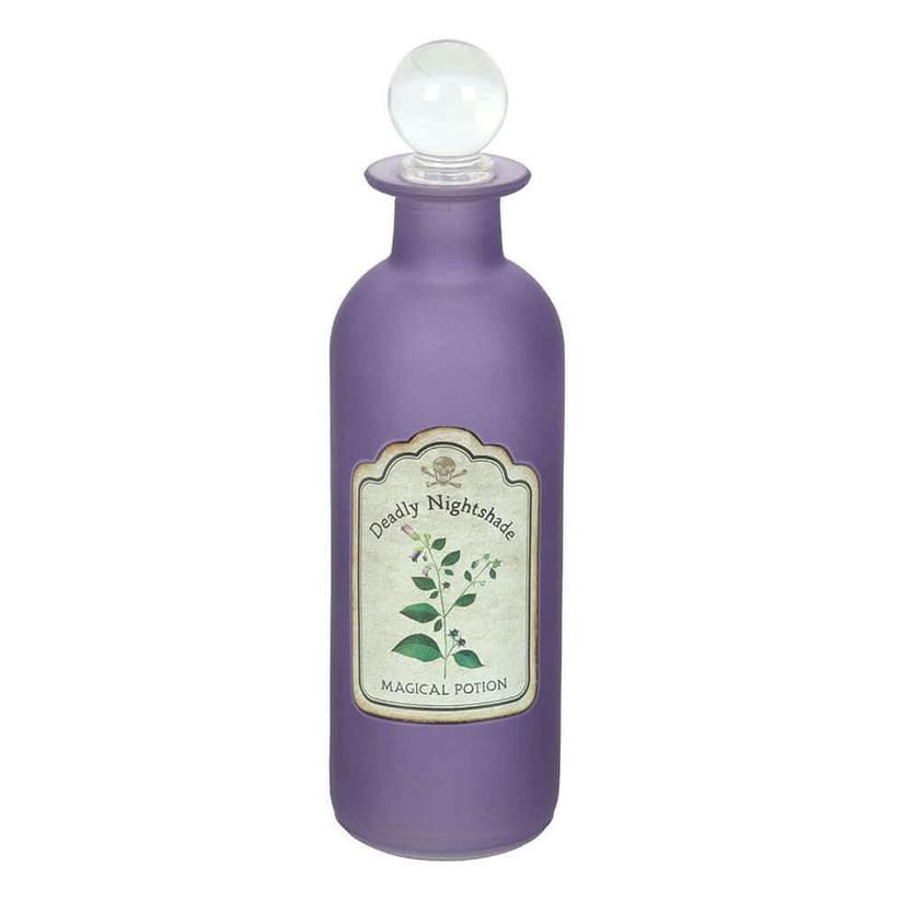 Gothic Gifts Potion Bottle Deadly Nightshade Decorative Glass - QHA UK