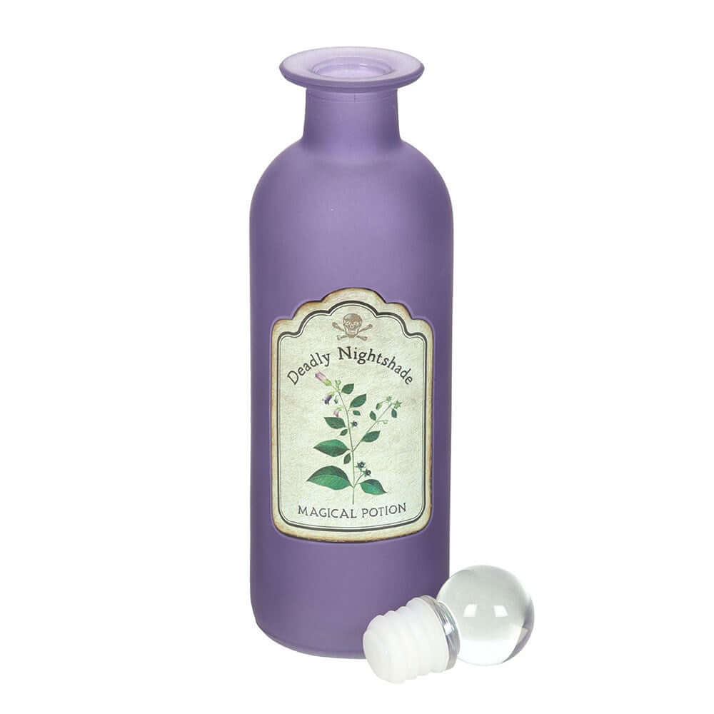 Gothic Gifts Potion Bottle Deadly Nightshade Decorative Glass - QHA UK