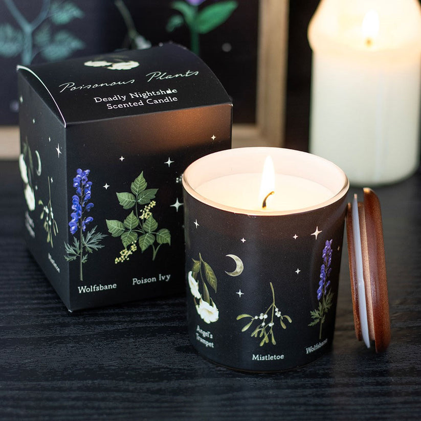 Gothic Gifts Scented Candle Deadly Nightshade Poisonous Plants - QHA UK