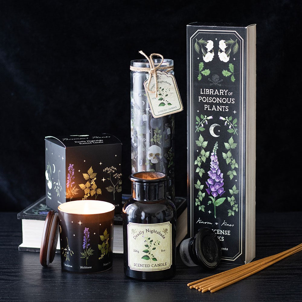 Gothic Gifts Scented Candle Deadly Nightshade Poisonous Plants - QHA UK