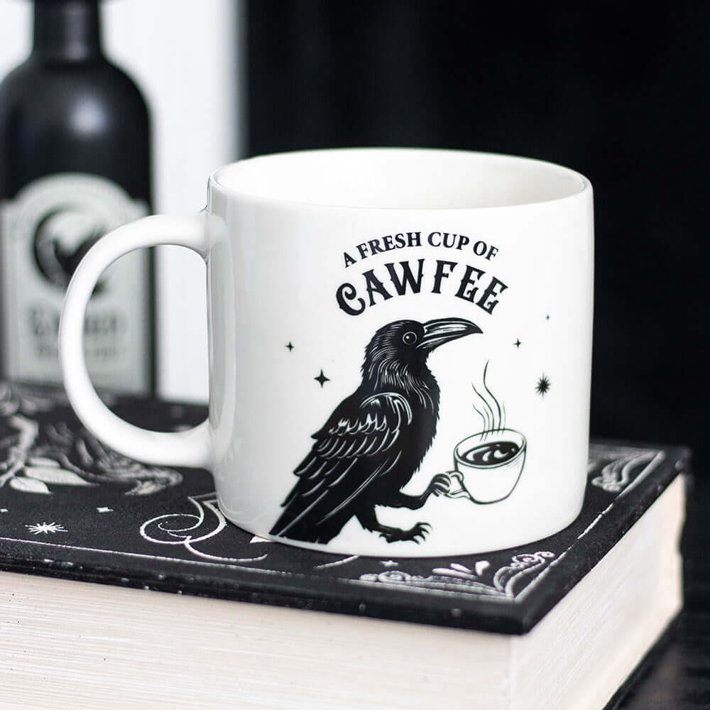 Gothic Gifts Mug Fresh of Cawfee Raven - QHA UK