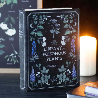 Gothic Gifts Storage Box Library of Poisonous Plants Book Shaped - QHA UK