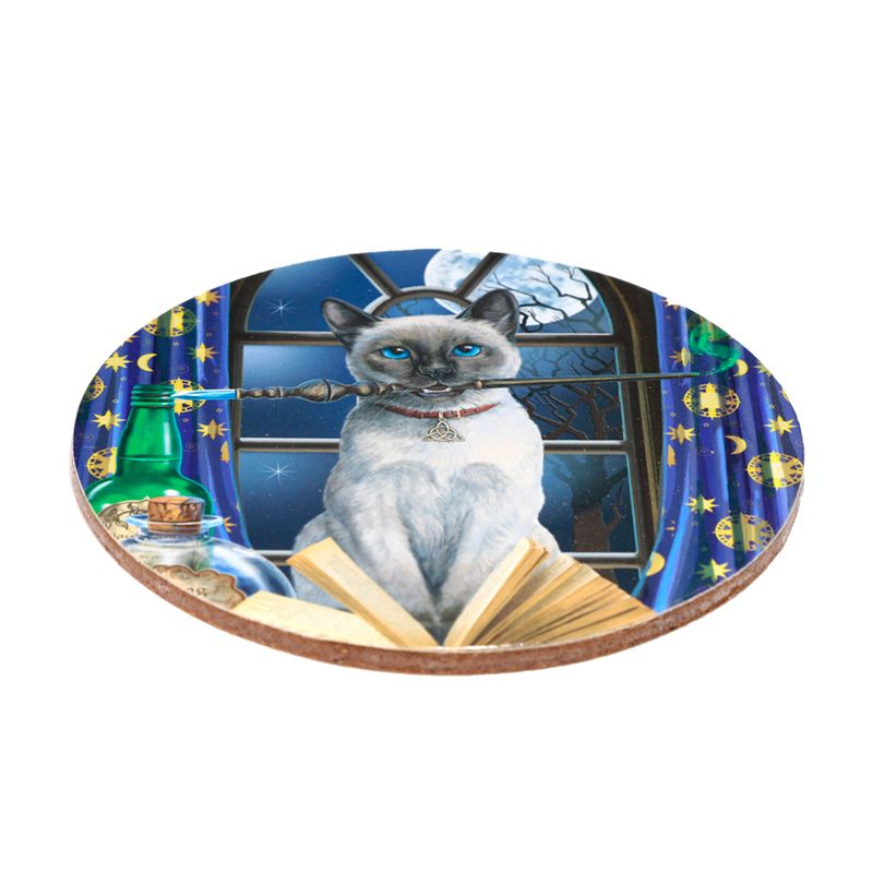 Gothic Gifts Coaster Set Lisa Parker Magic Cats of 4 Cork Pack of 4 - QHA UK