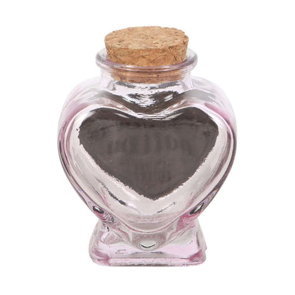 Gothic Gifts Potion Bottle Love Decorative Glass Heart - QHA UK