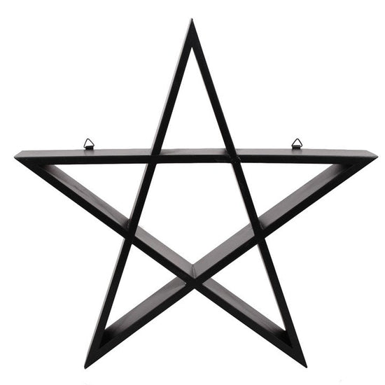 Gothic Gifts Wall Shelf Pentagram Art - QHA UK