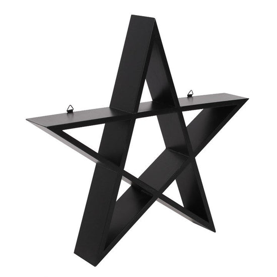 Gothic Gifts Wall Shelf Pentagram Art - QHA UK