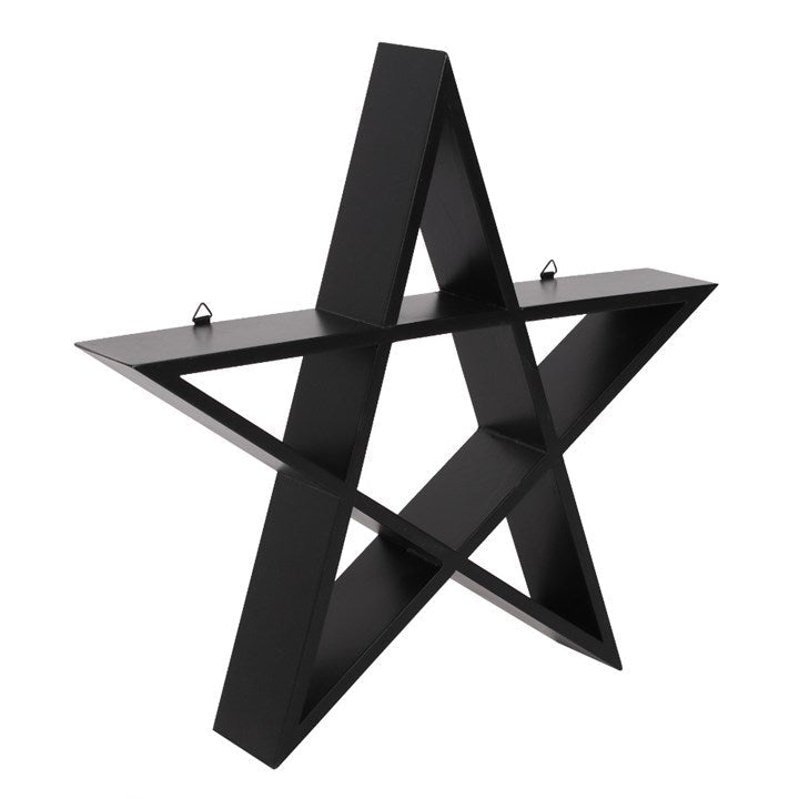 Gothic Gifts Wall Shelf Pentagram Art - QHA UK