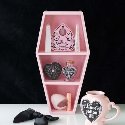 Gothic Gifts Shelf Pink Coffin - QHA UK